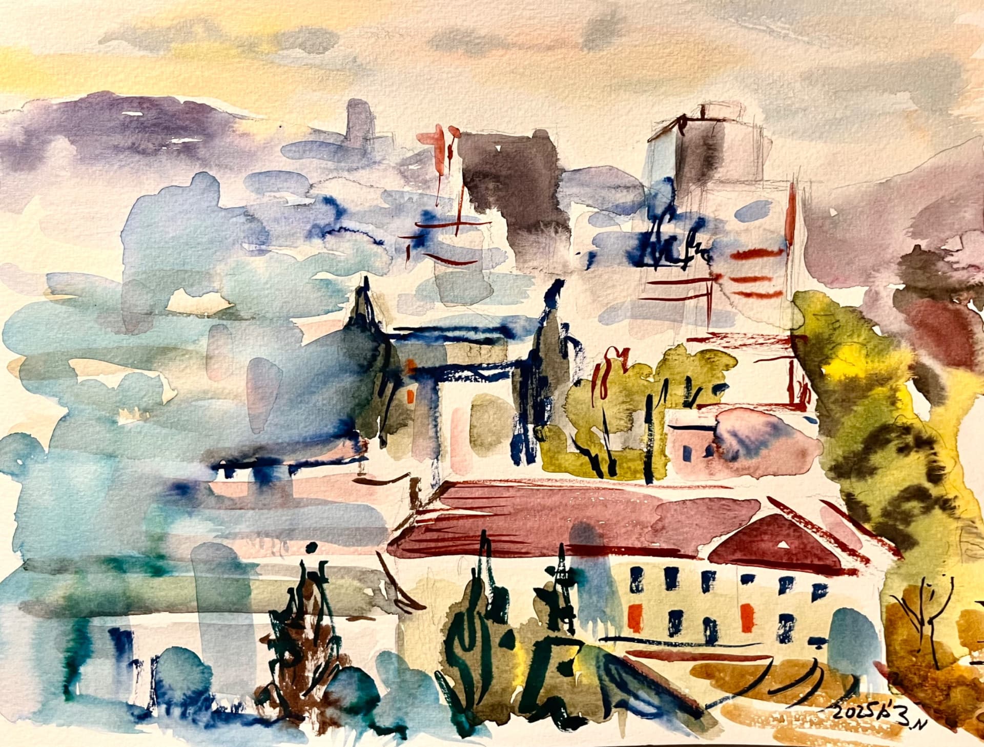 City in Shifting Light