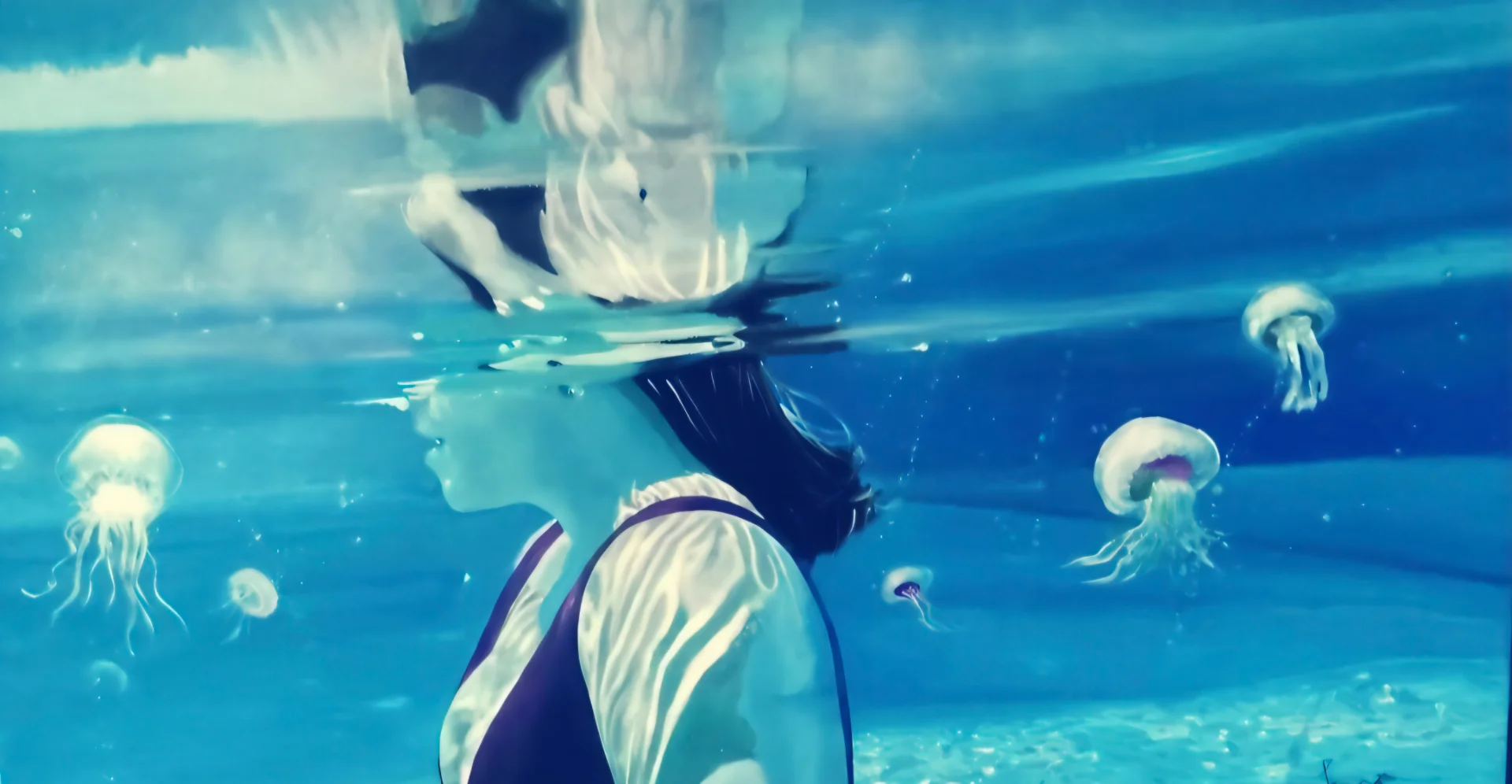 From the series - The Water Within. "Suspended in Blue"