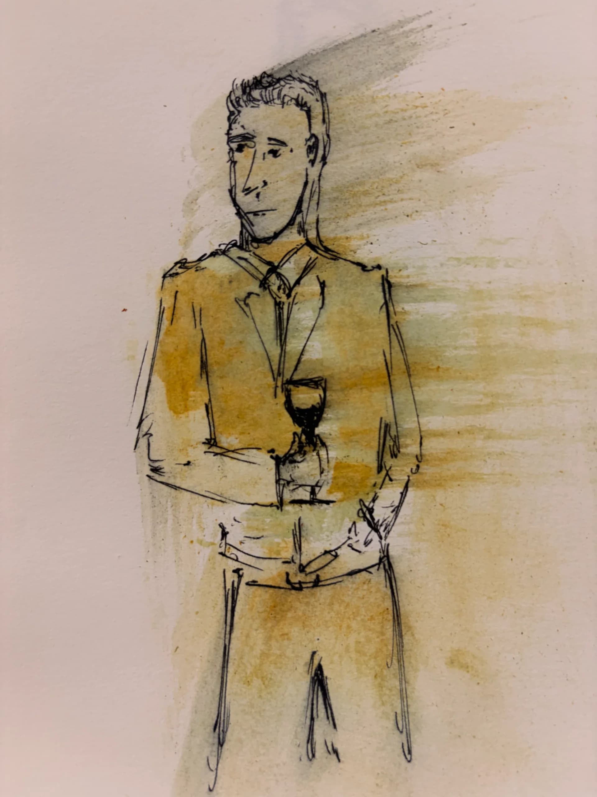 Man with a Glass of Wine