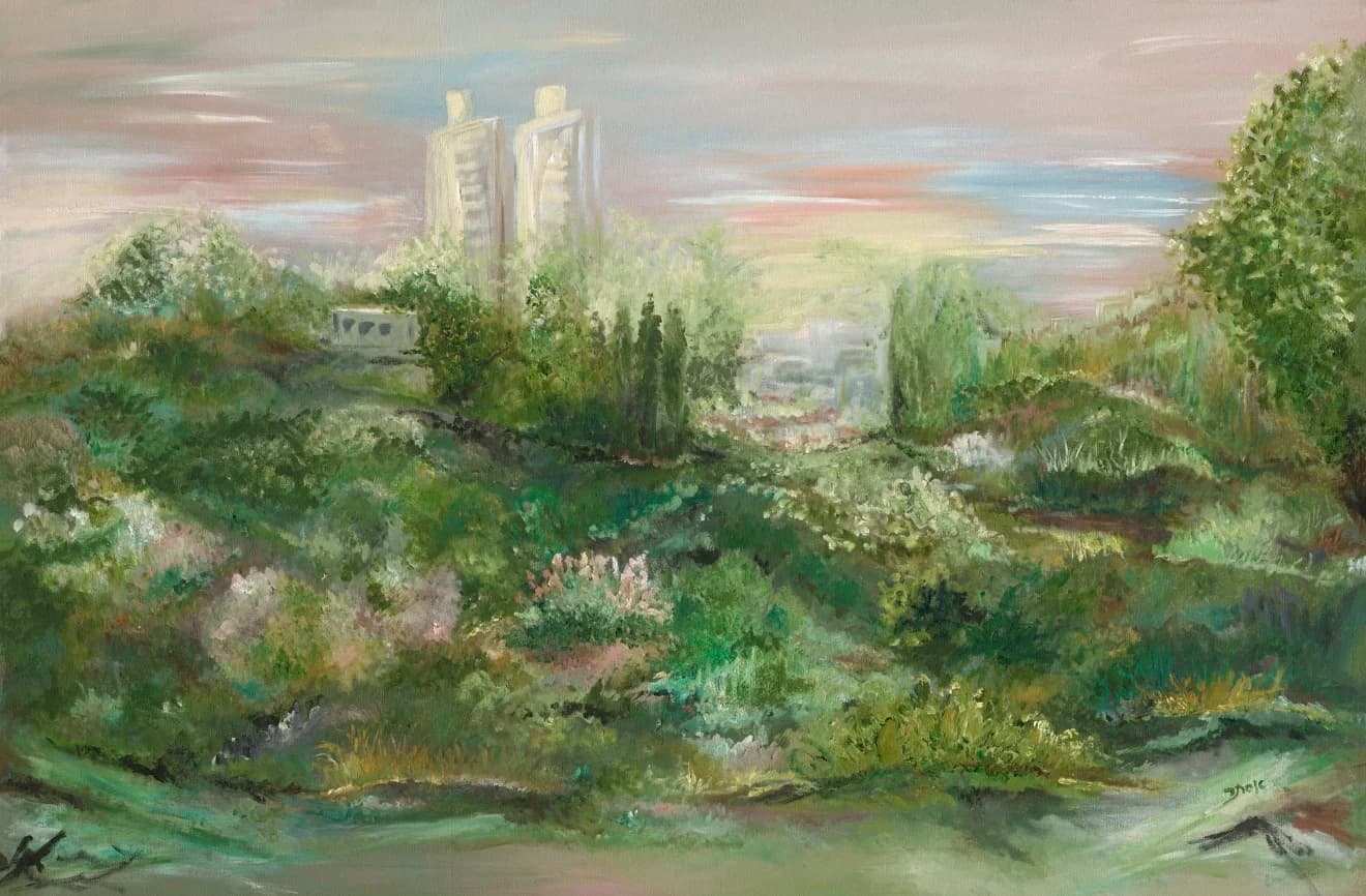 ירושלים, גן מול קו העיר