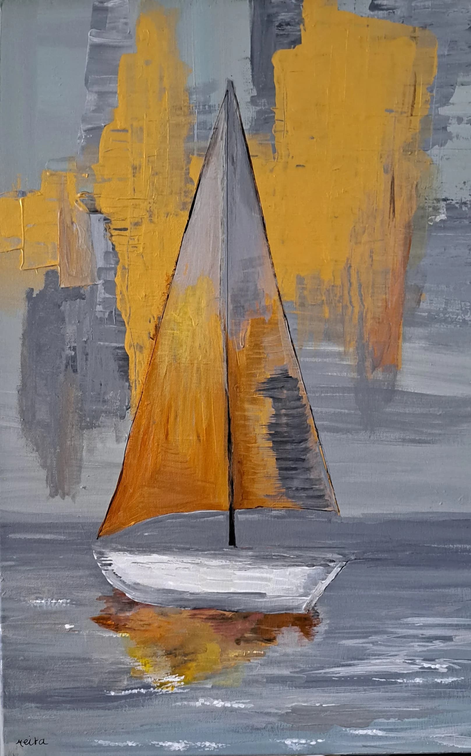 Sail Beneath Ochre Skies