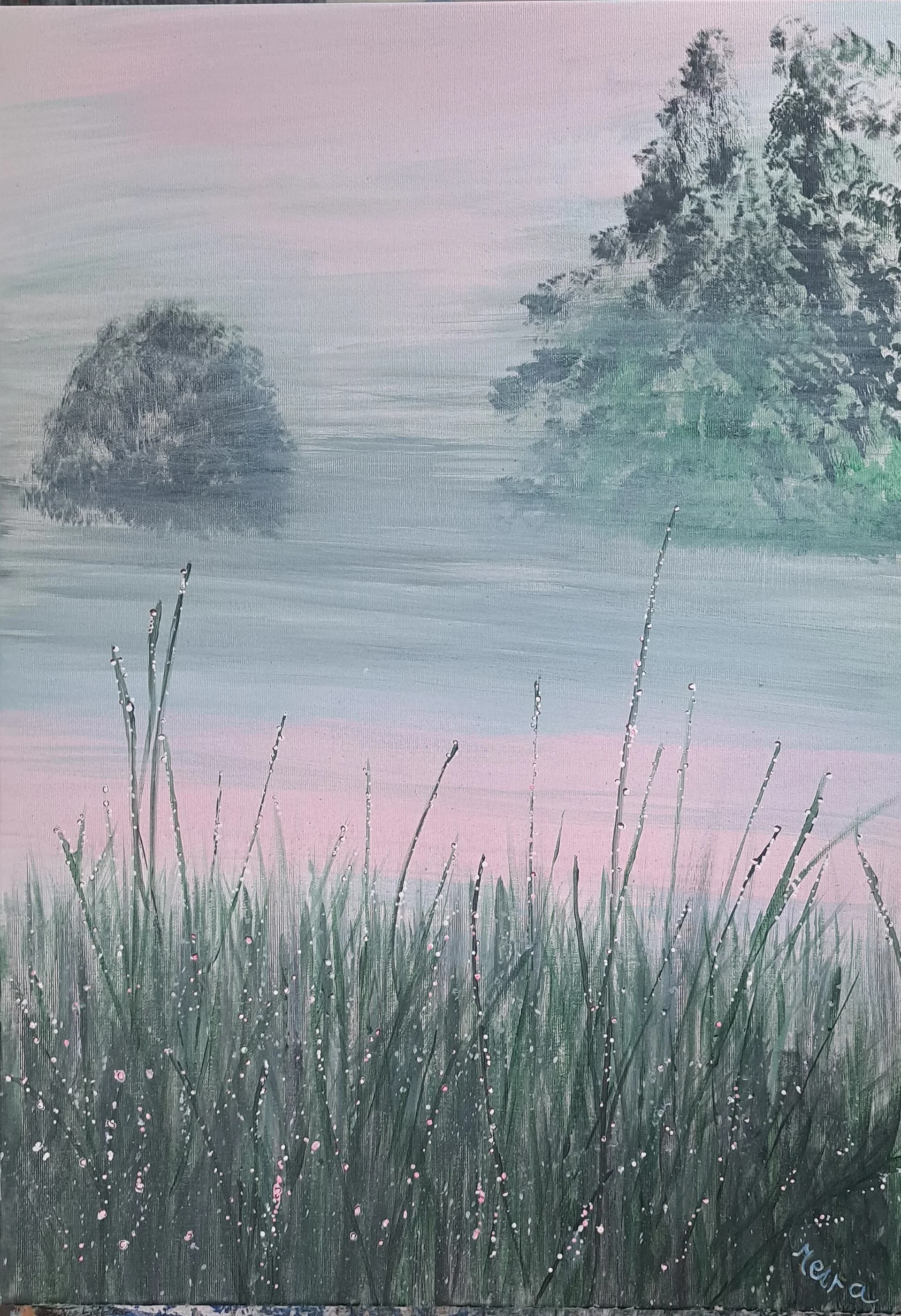 Misty Pink Meadow