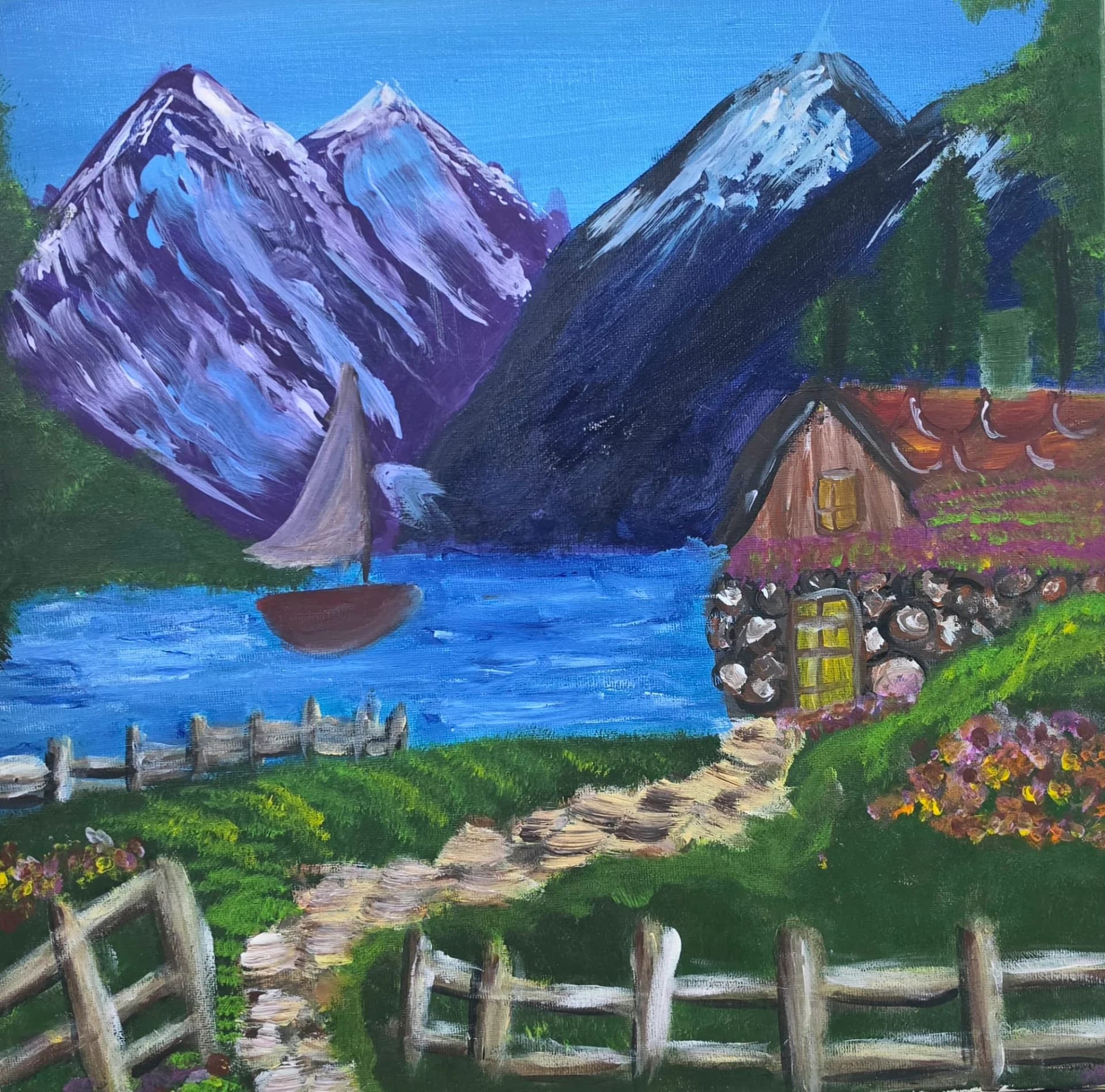 Cabin by the Blue Lake