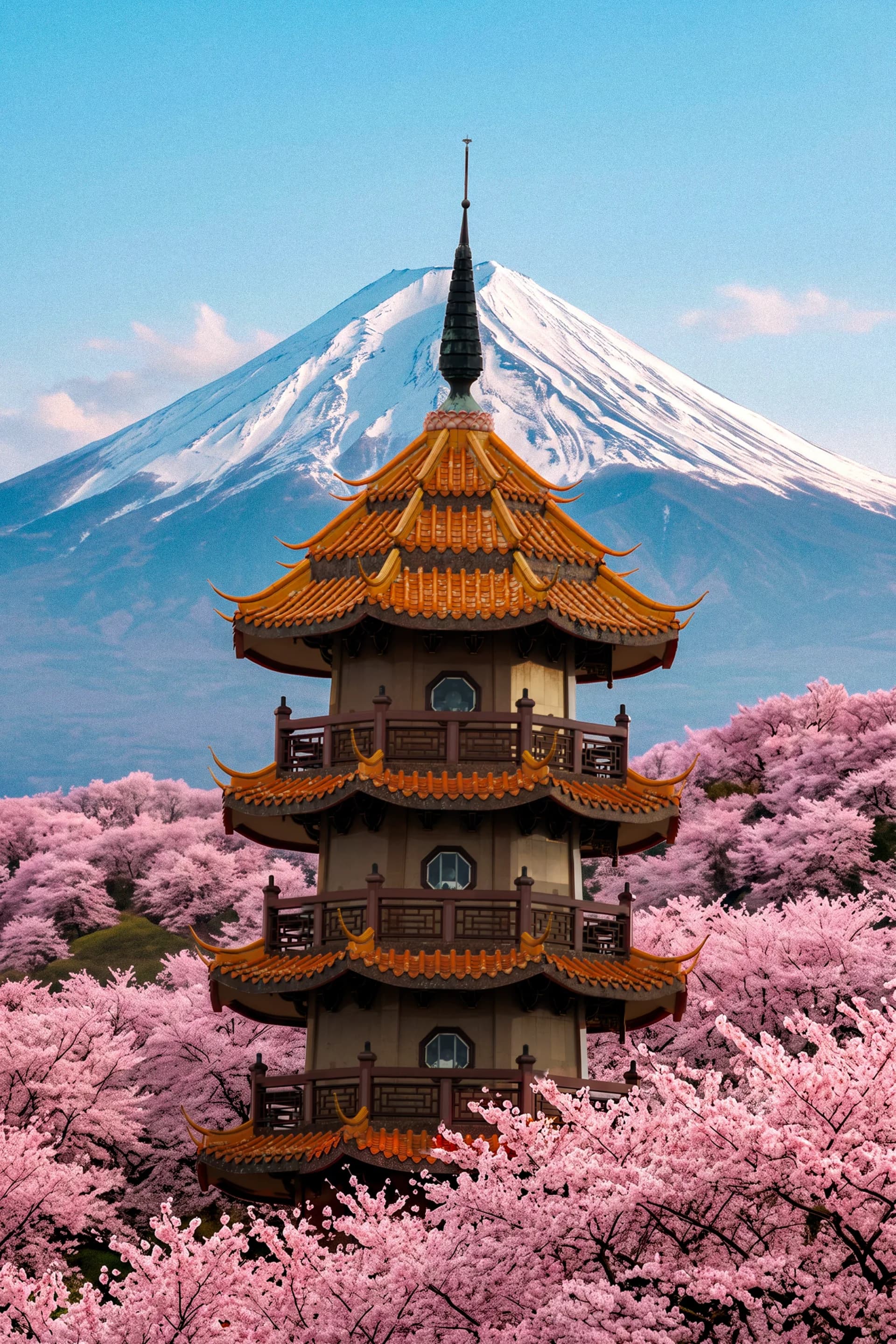 Spring Below Mount Fuji