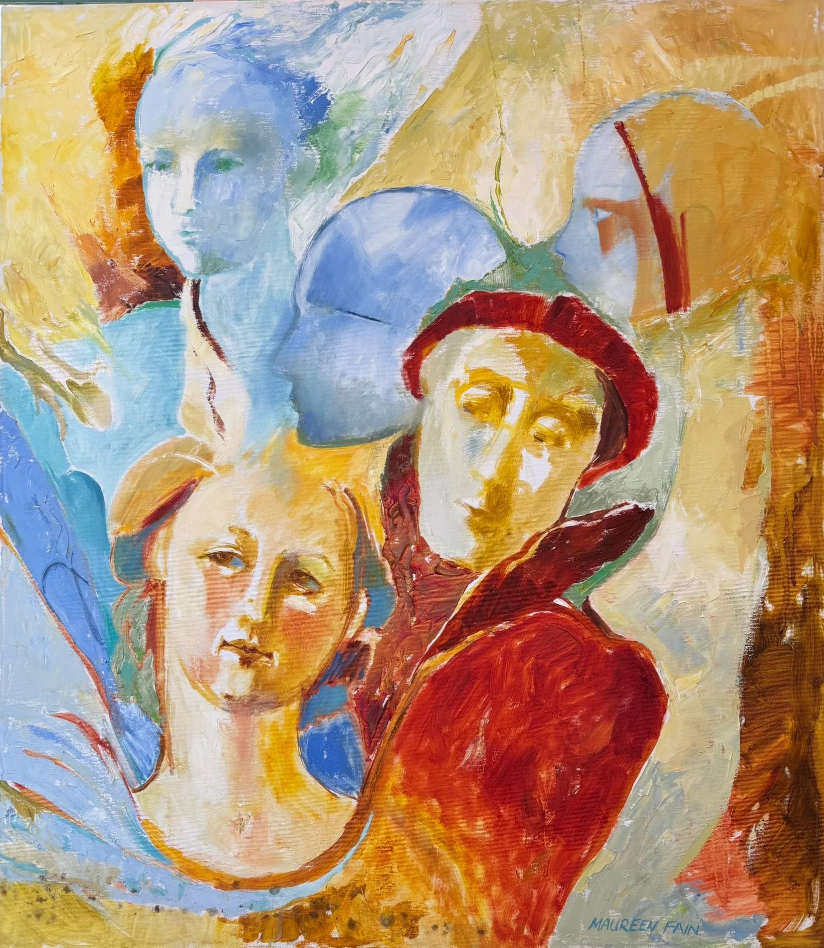 Faces in Yellow Light