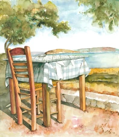 שולחן בצל העצים
