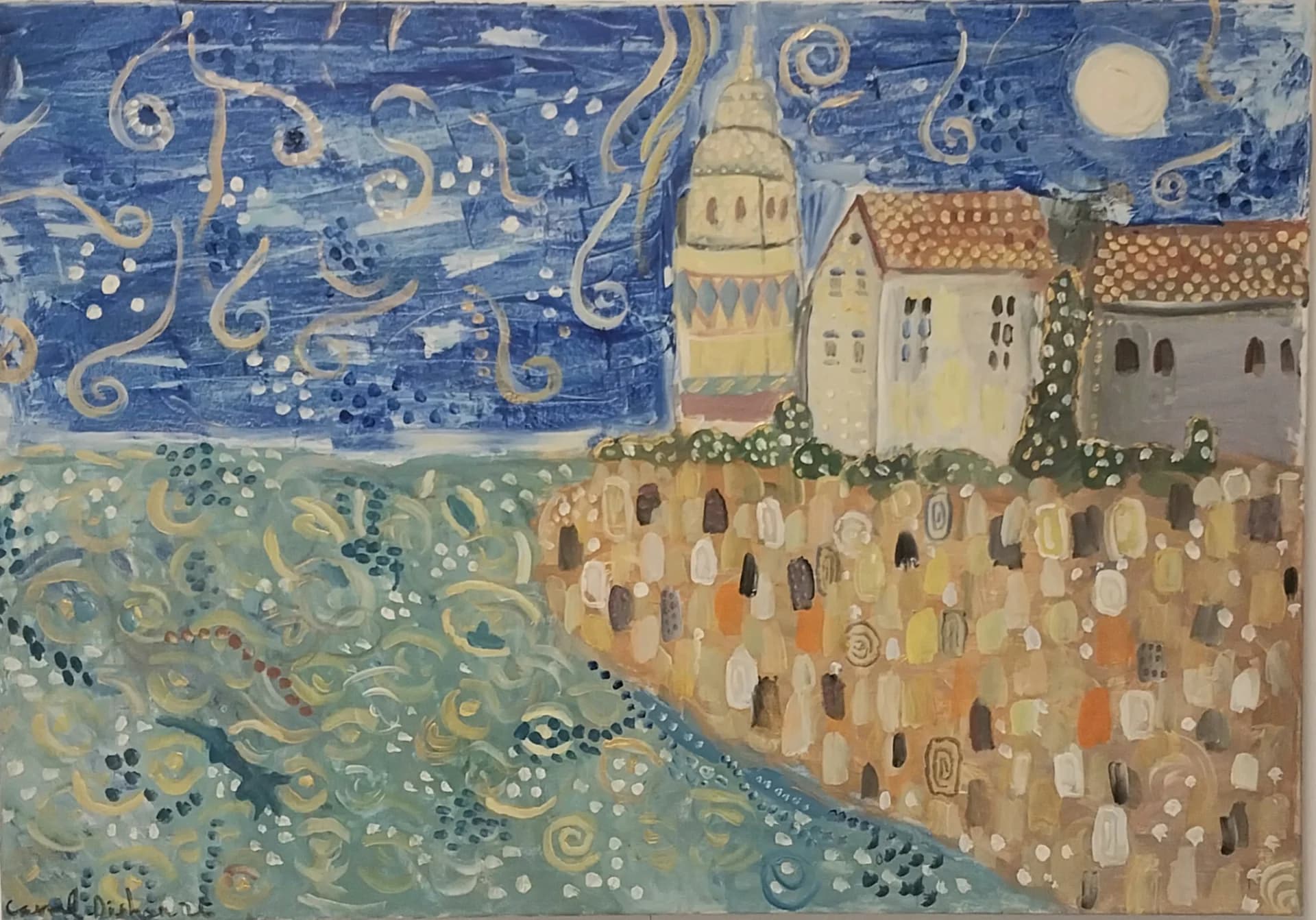 לחישת הלבנה מעל המגדל