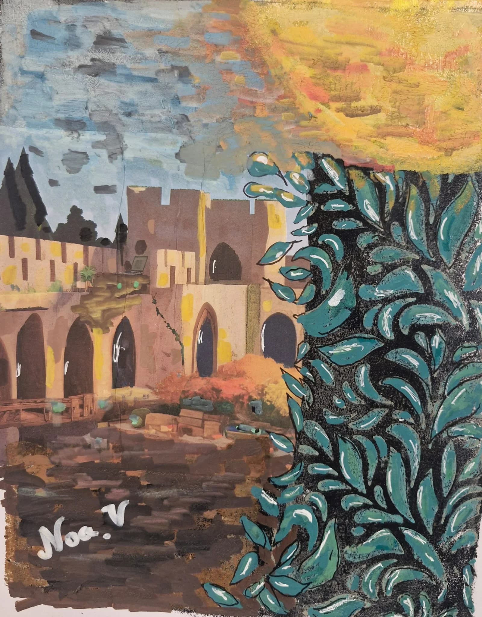 קשתות מבעד לעלווה