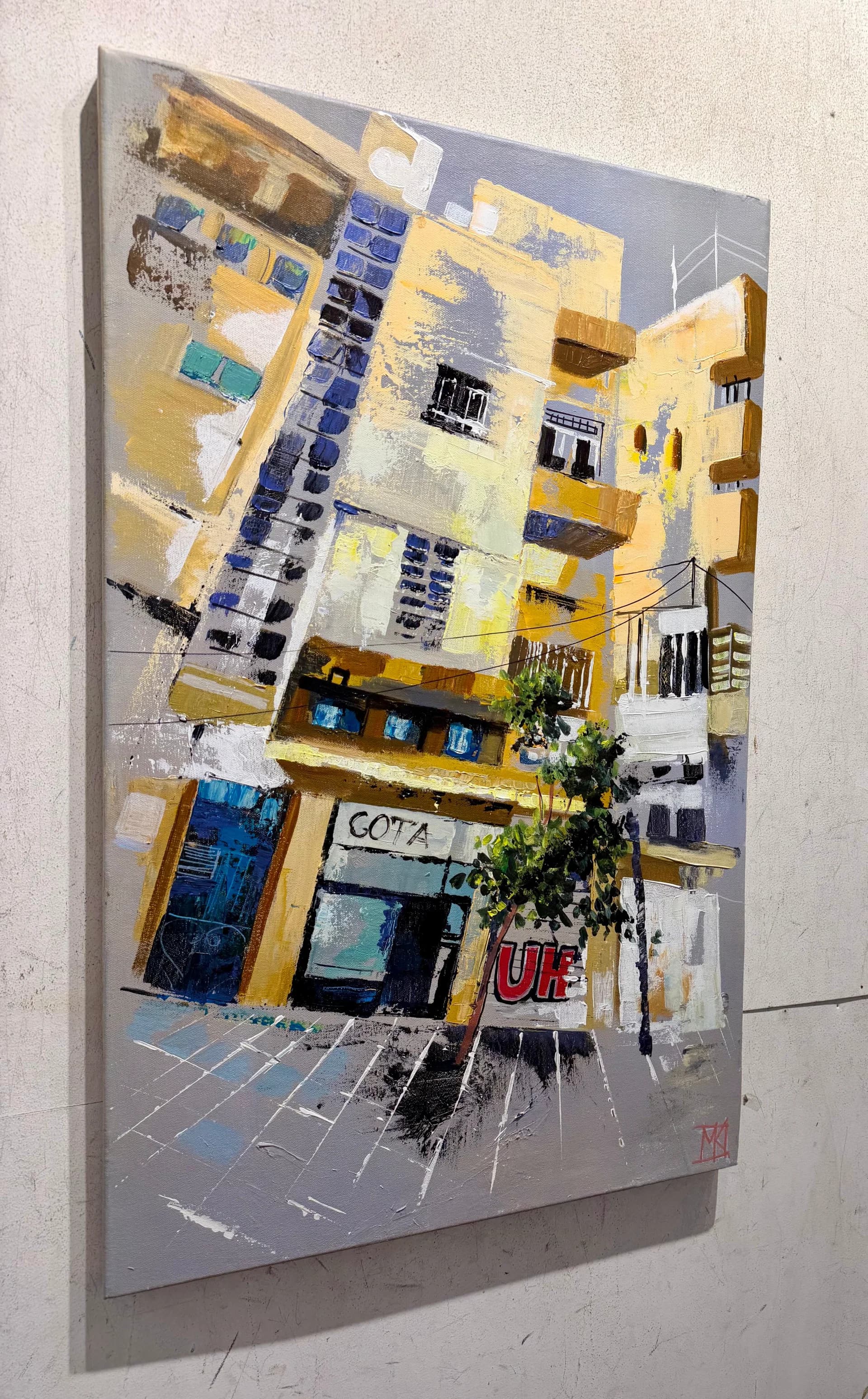 Facades in Yellow Light