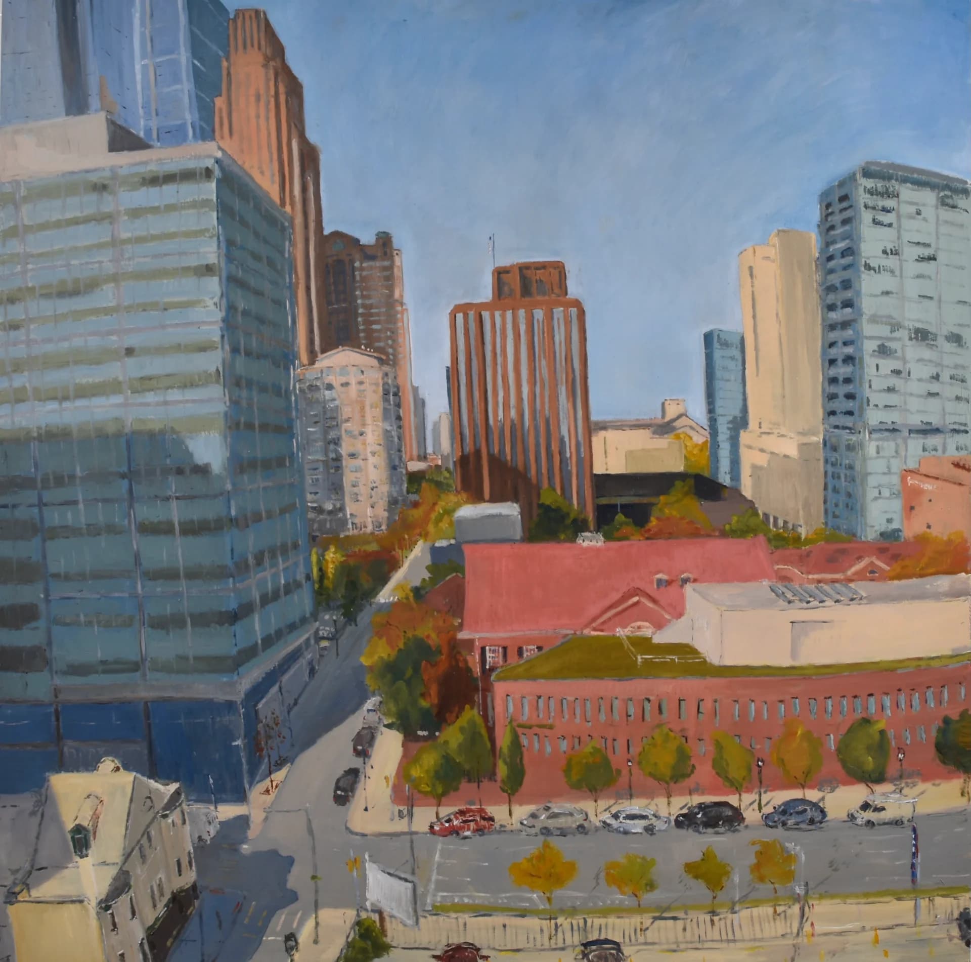 Autumn Between City Towers