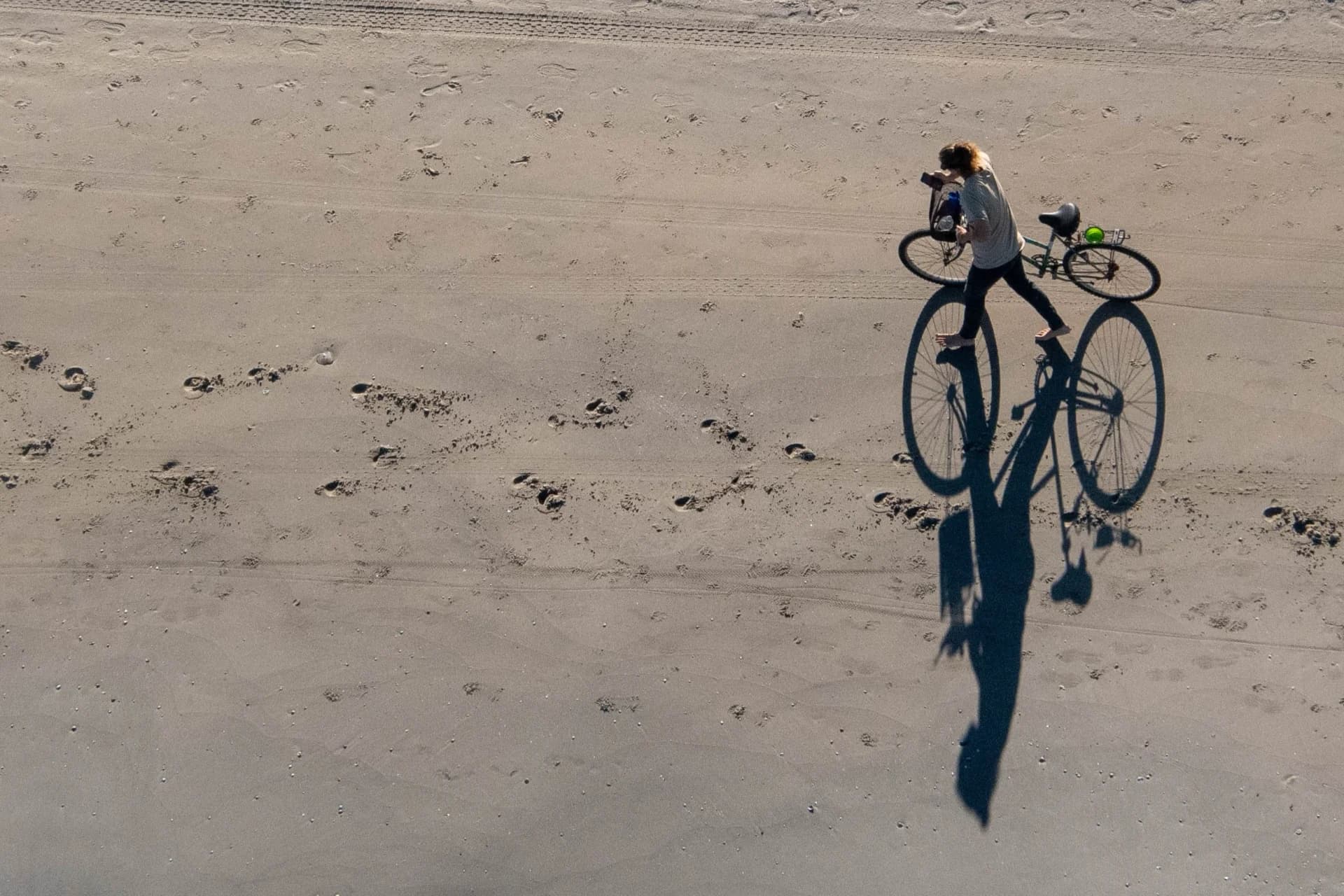 A Stroll on the Beach with my Shadow