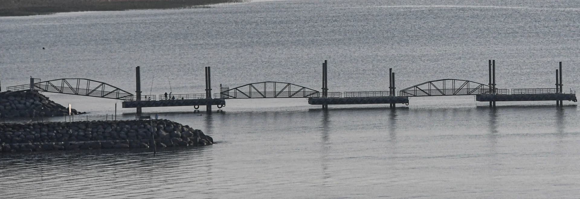Pier Across Still Water- Kineret