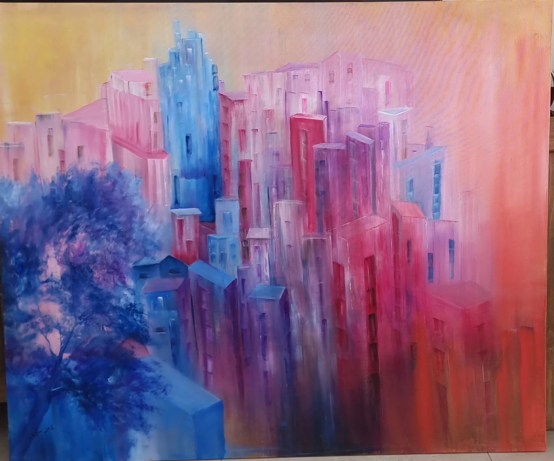 City Between Rose and Blue