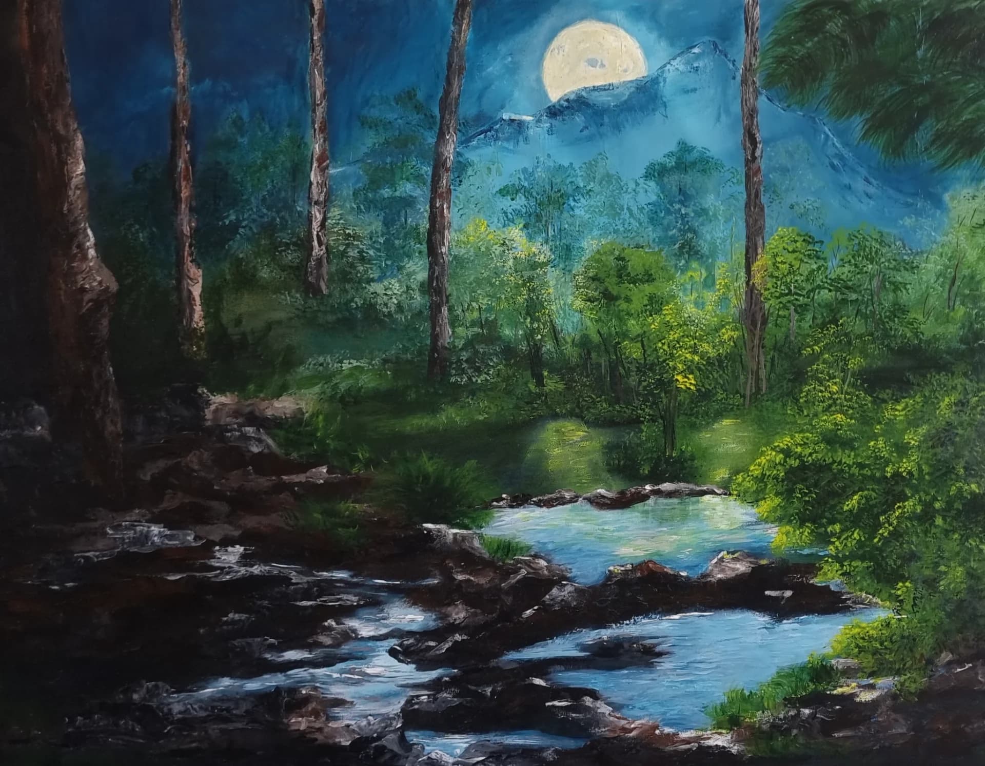 Moon Above the Forest