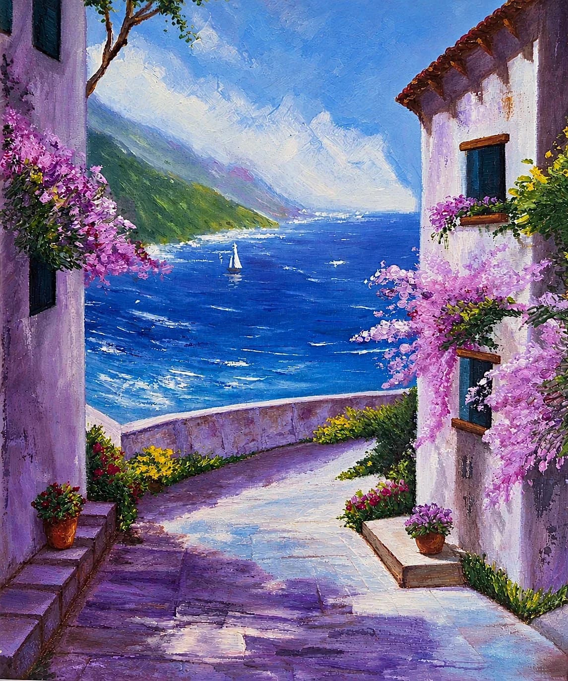 Lane to the Blue Bay