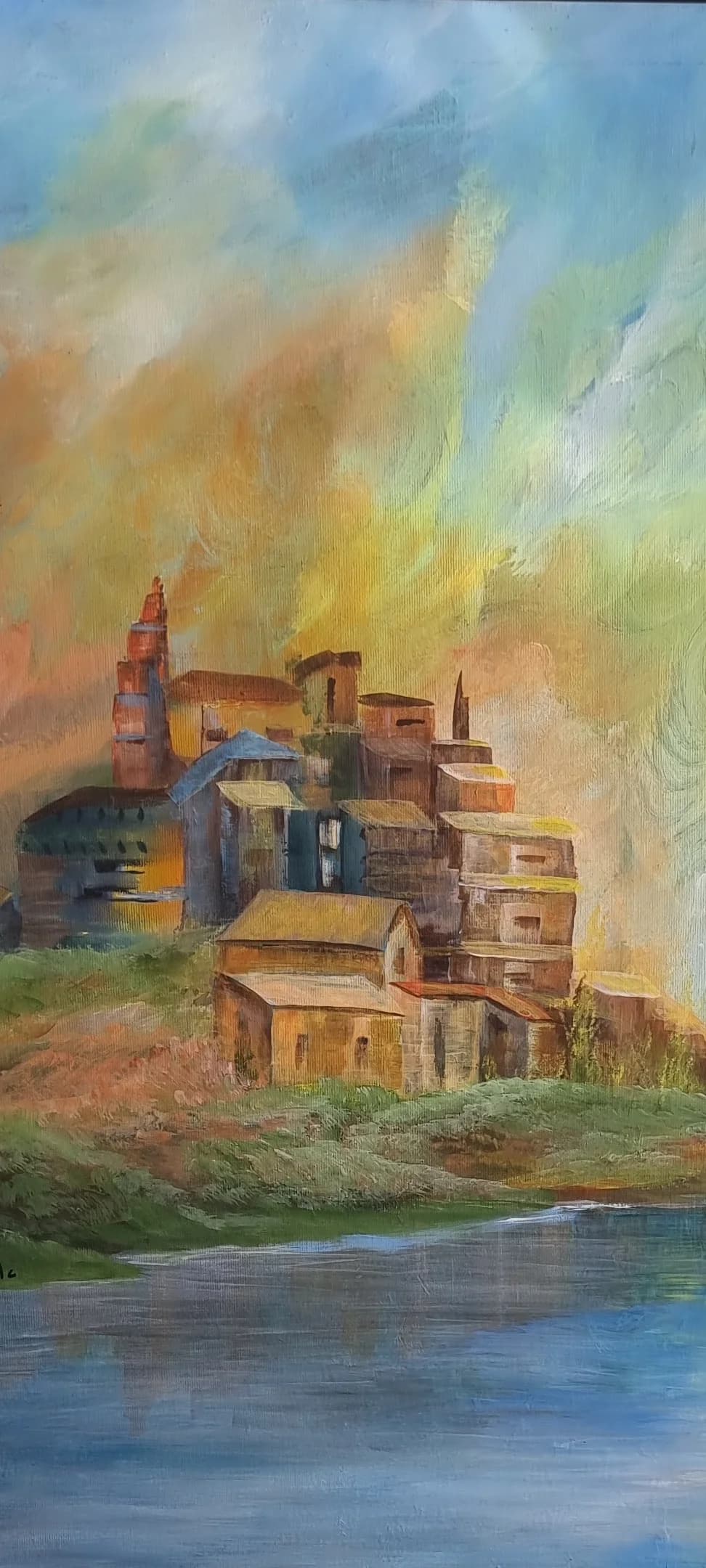 Village Beneath Open Skies