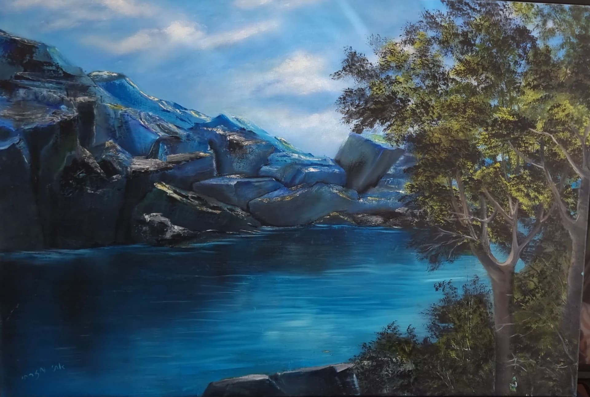 Stillness in the Blue Gorge