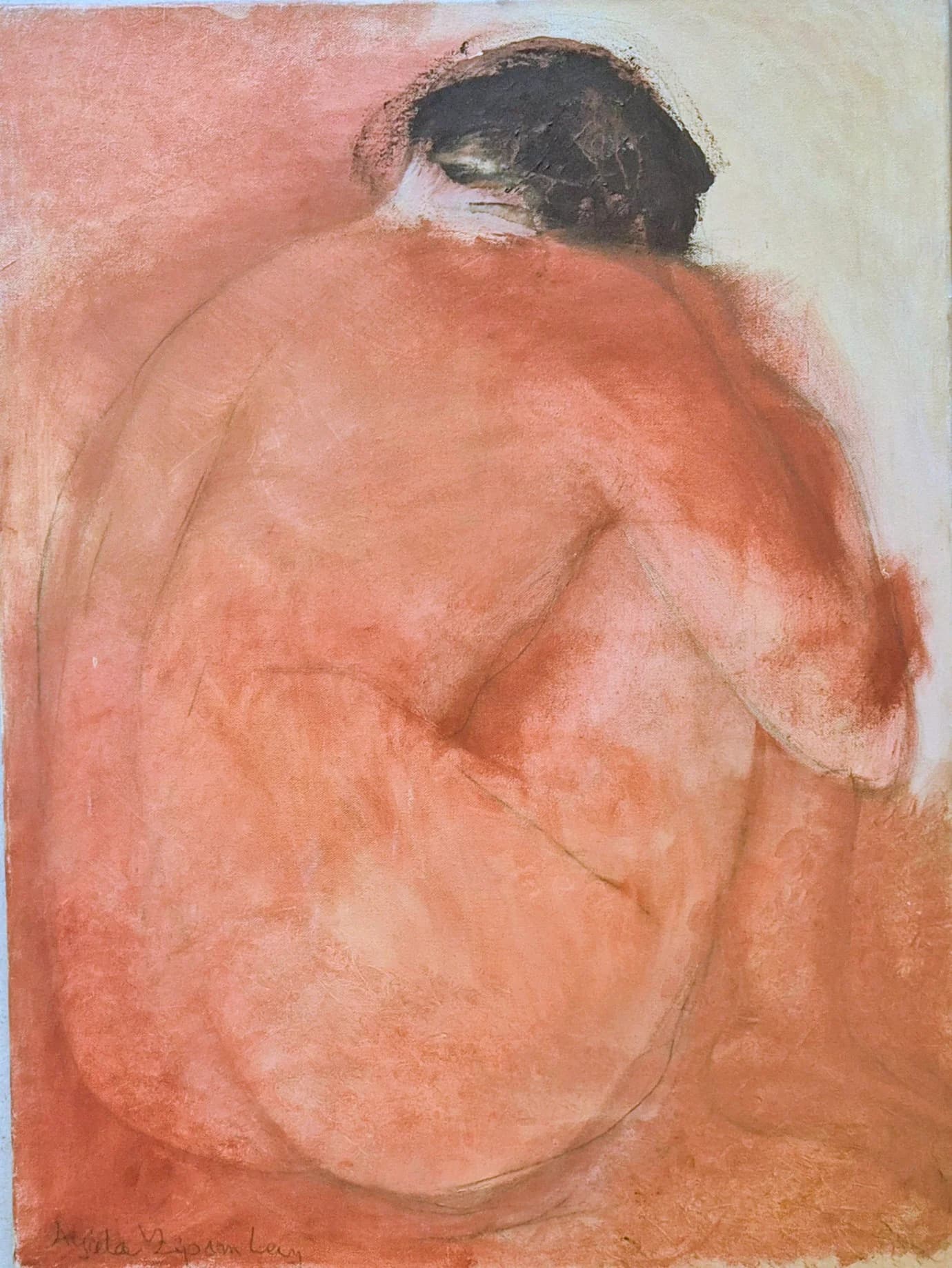 Figure in Coral Tones