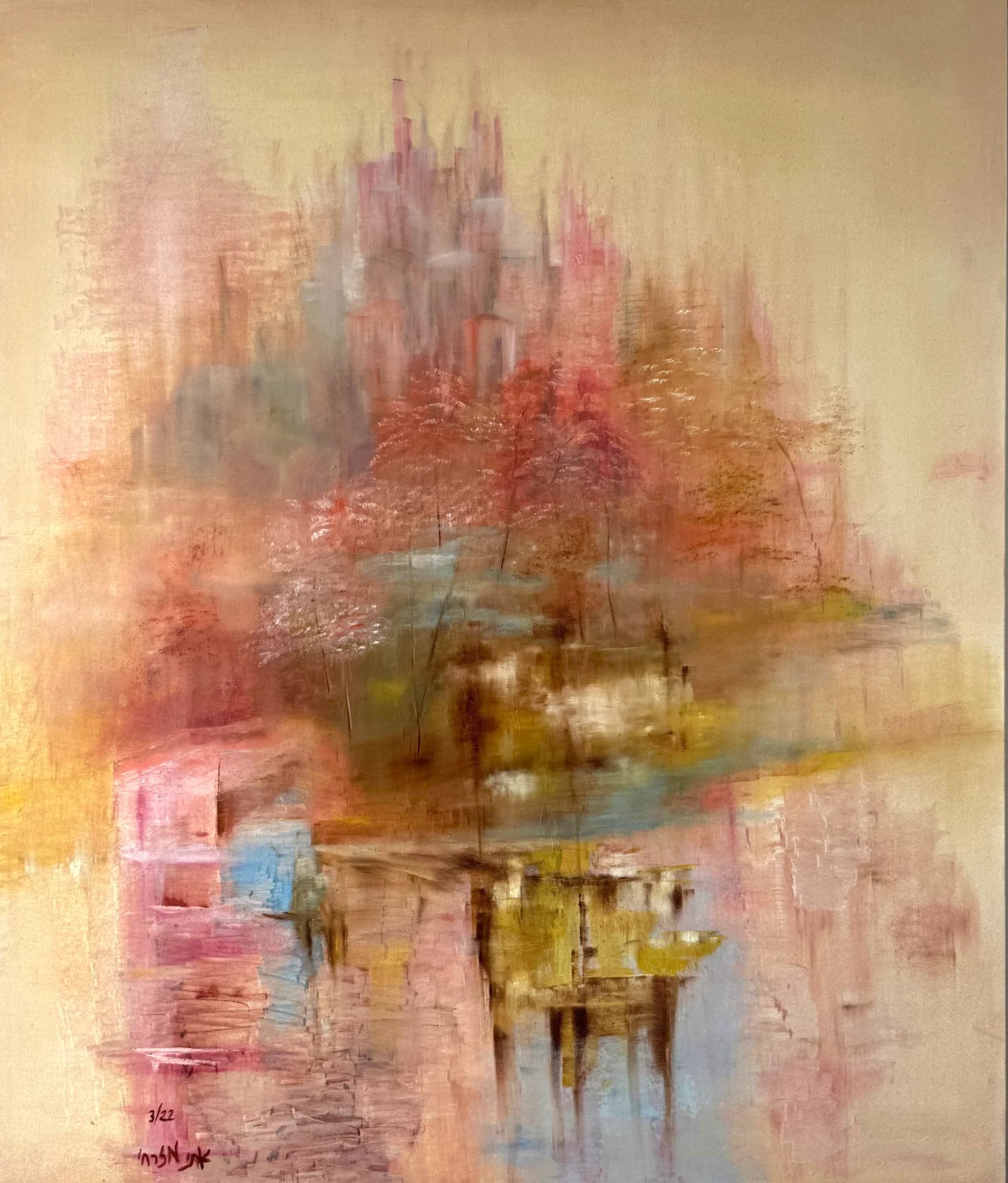 City Through Rose Light