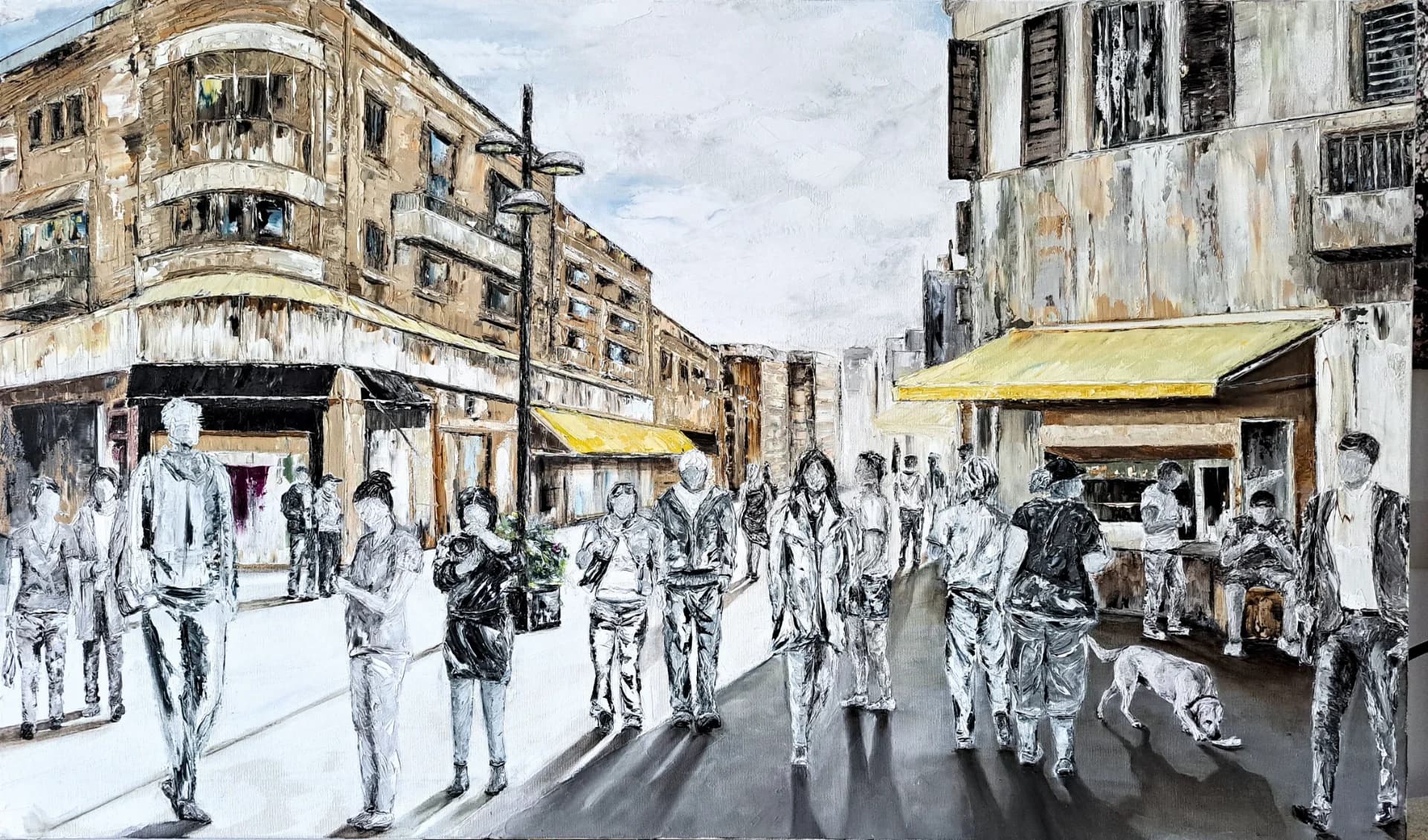 Figures Along the Avenue