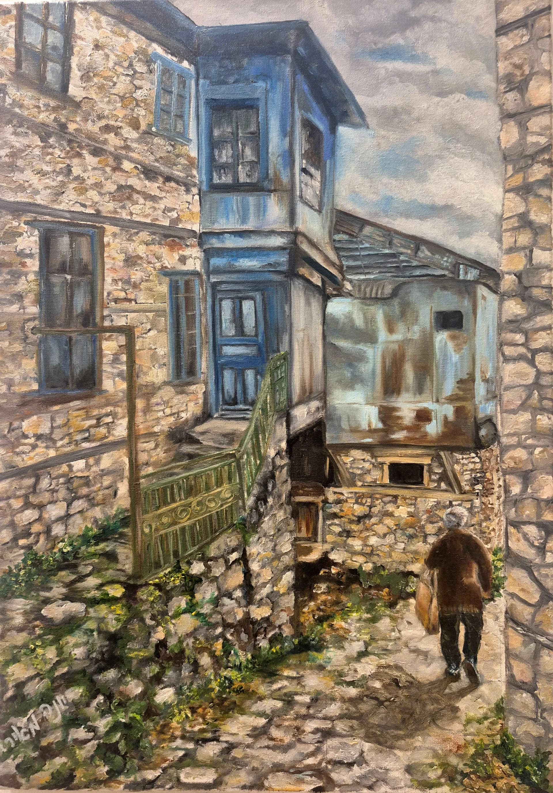 Passage Between Stone Walls