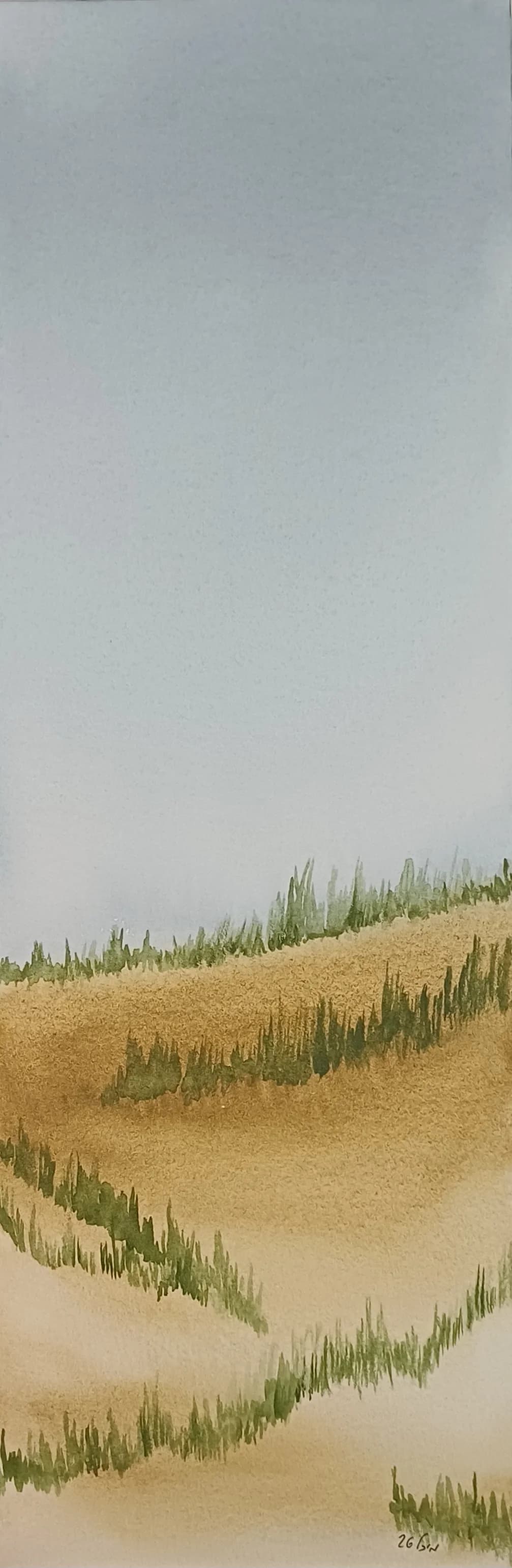 Hills Beneath Open Sky