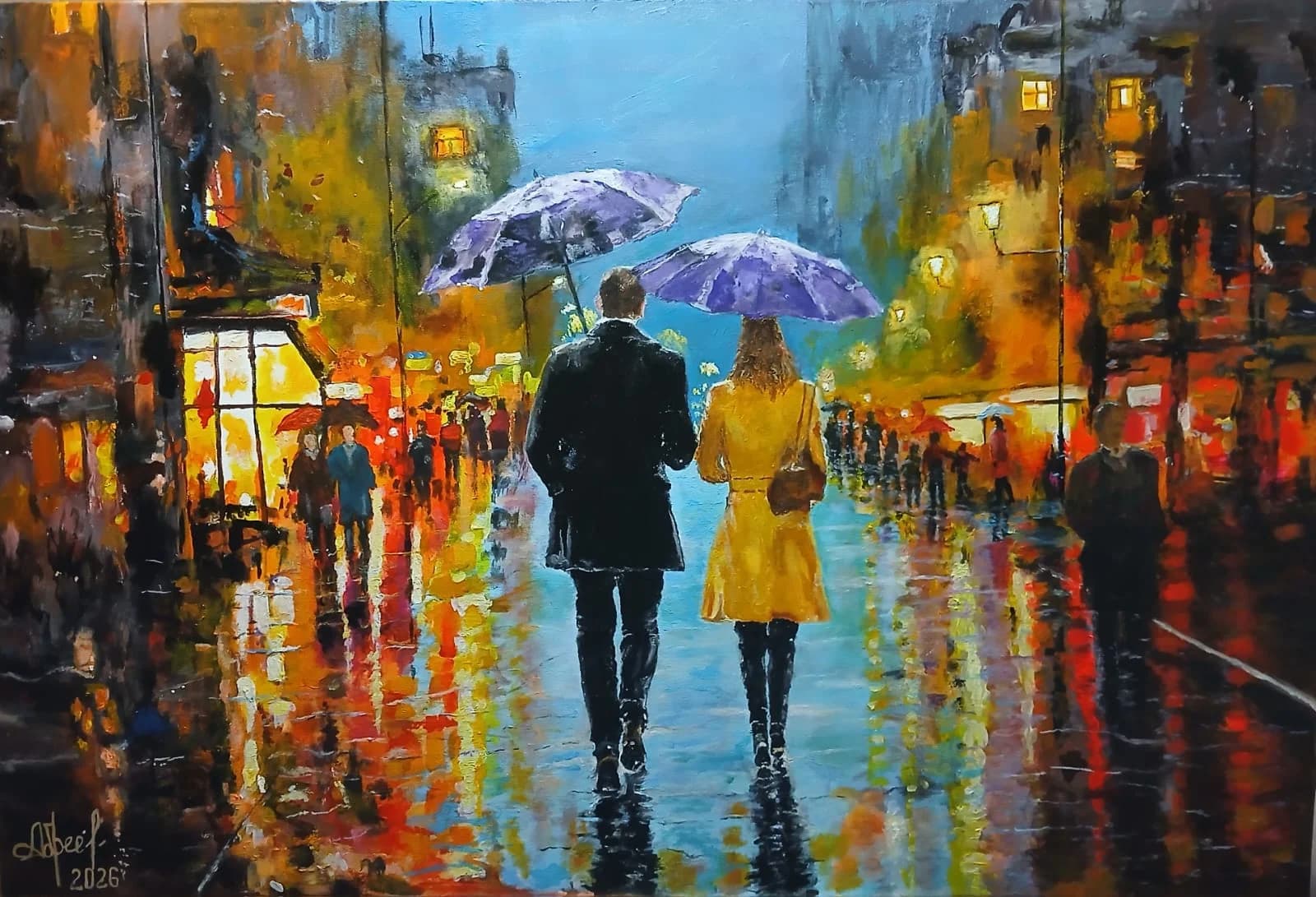 Rainlit City Walk