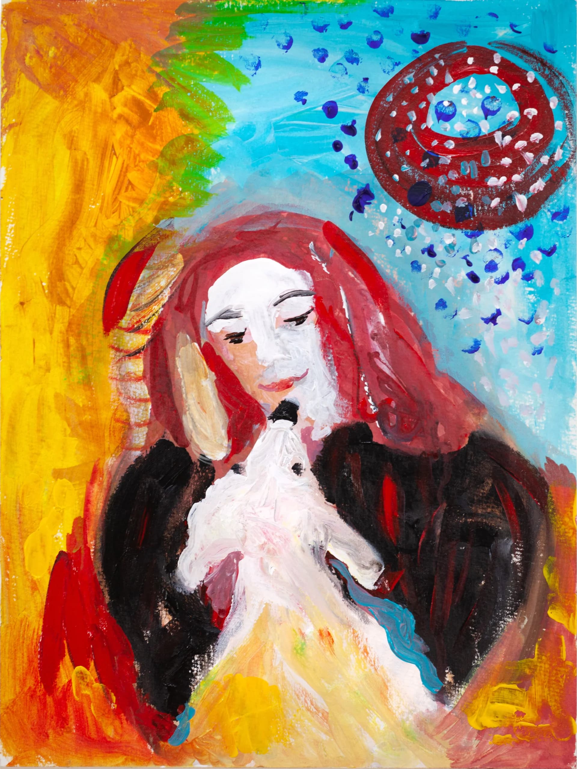Self Portrait with a dog