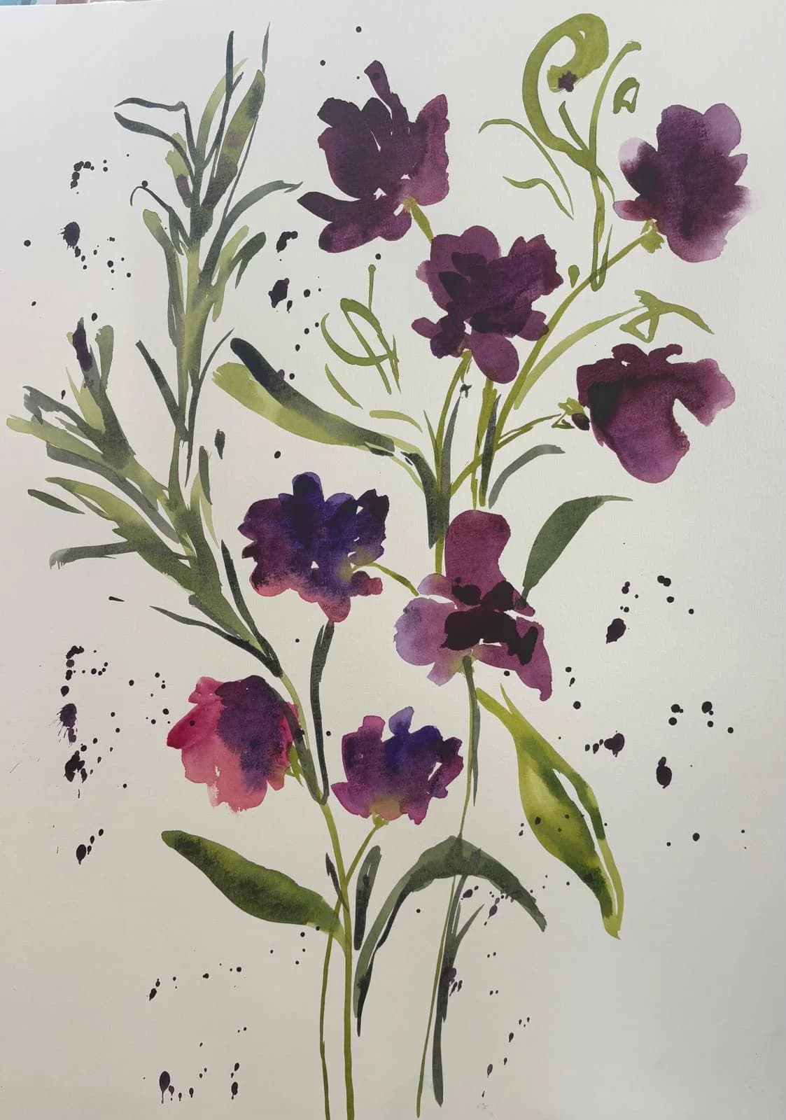 Wild Stems in Violet