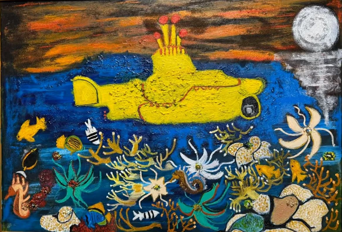 Moonlit Yellow Submarine
