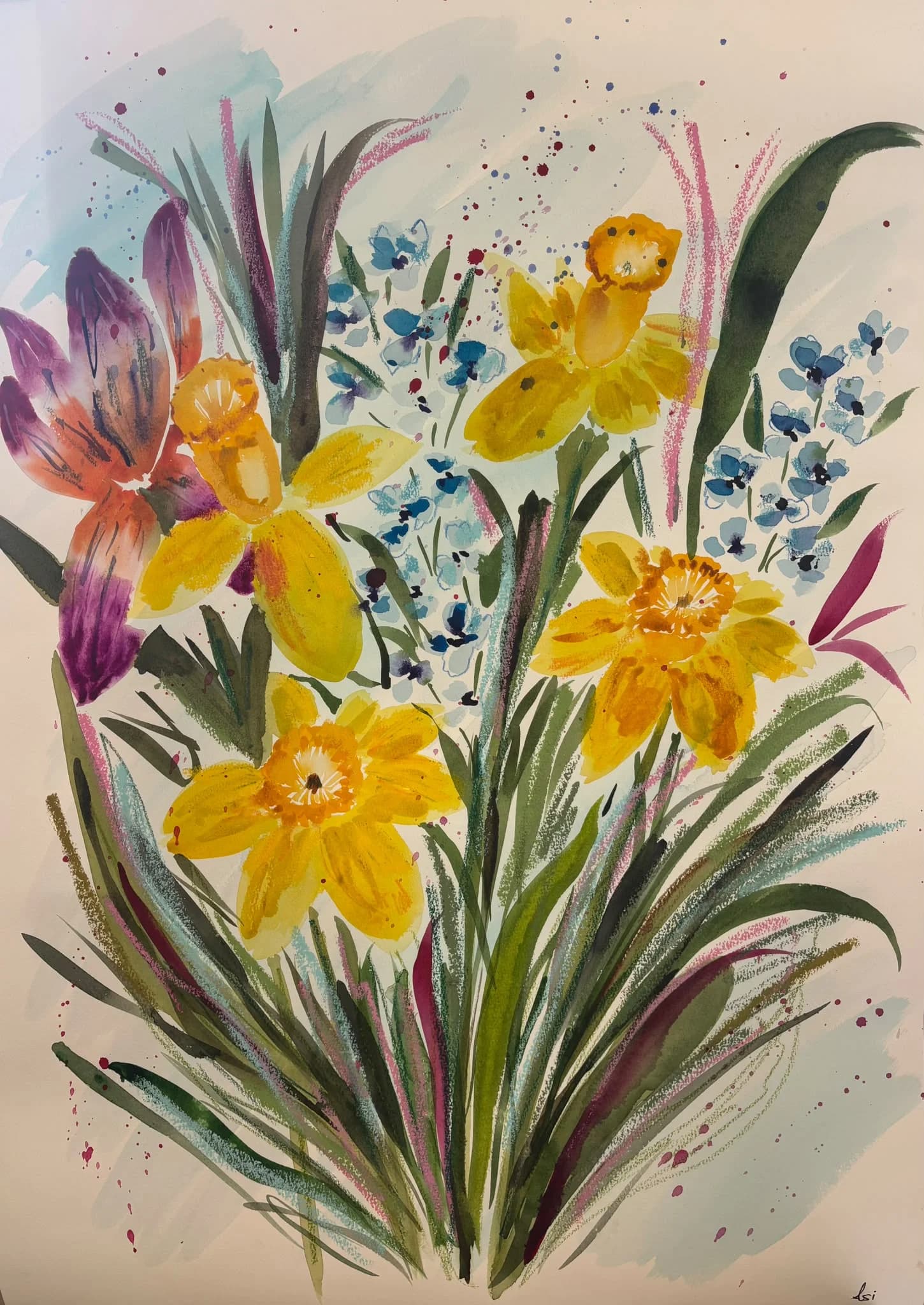 Daffodils in Motion