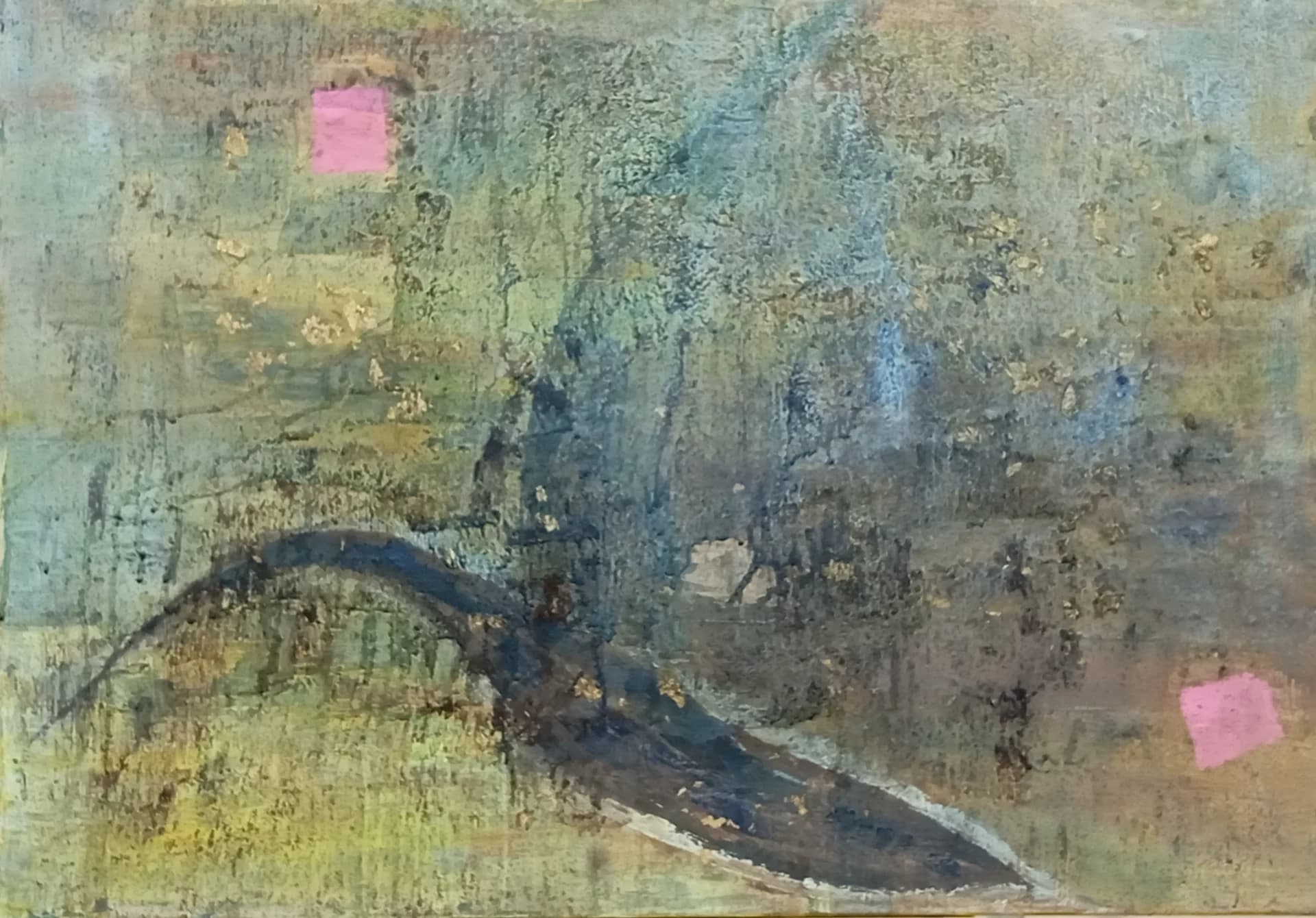 Pink Marks in Stillness